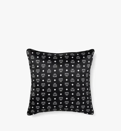 Mcm Monogram Pillow Cushion In Black