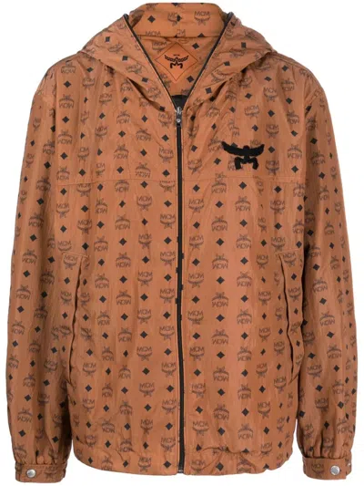 MCM MCM MONOGRAM PRINT HOODED JACKET