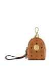 Mcm Monogram-print Litter Bag In Braun