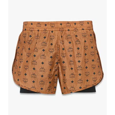 MCM MONOGRAM PRINT SHORTS IN ECONYL
