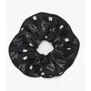 Mcm Monogram Print Silk Scrunchie