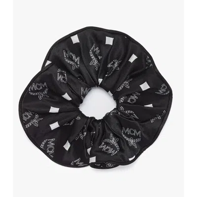 Mcm Monogram Print Silk Scrunchie