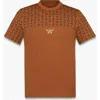 Mcm Monogram Print T-shirt In Brown
