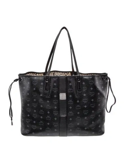 Pre-owned Mcm Monogram Reversible In Black