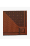 Mcm Monogram Shawl In Wool-silk Jacquard In Brown