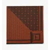 Mcm Monogram Shawl In Wool-silk Jacquard In Brown