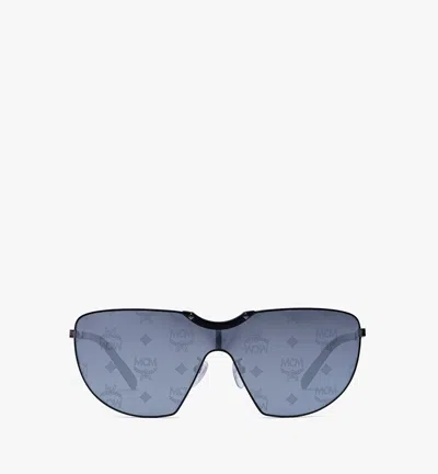Mcm Monogram Shield Sunglasses In Blue