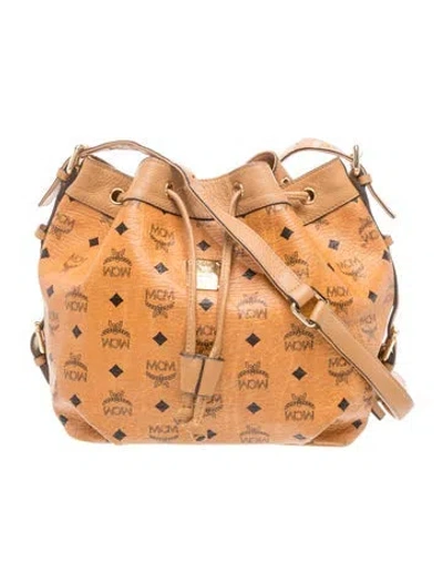 Pre-owned Mcm Monogram Shoulder Bag In Brown