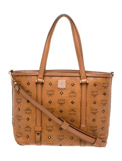 Pre-owned Mcm Monogram Shoulder Bag In Brown