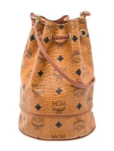 Pre-owned Mcm Monogram Visetos Vintage In Brown