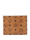 Mcm Canvas Wallet Bi-fold Design In Brown