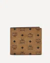 Mcm Monogrammed Bifold Wallet In Sand