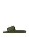 Mcm Male Monogram Print Rubber Slides In Multi