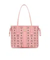 Mcm Monram Printed Drawstring Tote Bag In Pink