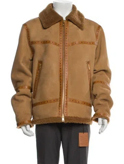 Pre-owned Mcm Moto Jacket In Yellow