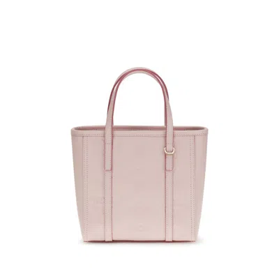 Mcm Multicolor Calf Leather Bos Taurus Shoulder Bag In Pink