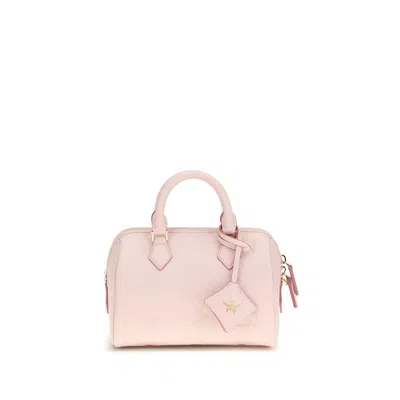 Mcm Multicolor Calf Leather Bos Taurus Shoulder Bag In Pink