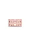 Mcm Multicolor Fabric Wallet In Pink