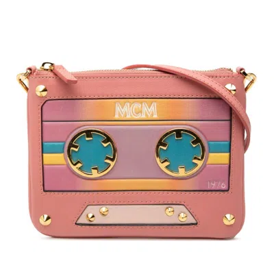 Pre-owned Mcm Multi-color Pink Leather Shoulder Bag () In Multi-color, Pink