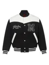Mcm München Ponte Varsity Bomber Jacket In Black