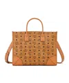 Mcm Munchen Tote In Visetos In Brown