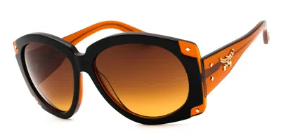 Mcm Mw0005 05f Women's Sunglasses Black Size 61 In Brown