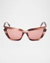 Mcm 54mm Cat Eye Sunglasses In Pink Bordeaux
