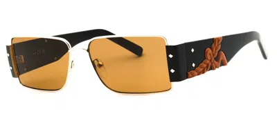 Mcm Mw0012 32j Men's Sunglasses Gold Size 55 In Silver