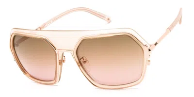 Mcm Mw0018-h 72f Women's Sunglasses Gold Size 56 In Yellow