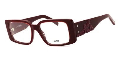 Mcm Mw5003 069 Women's Glasses Burgundy Size 52 - Free Lenses - Blue Light Block Available In Orange