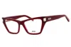 Mcm Ladies Multi-color Cat Eye Eyeglass Frames Mw5005 In Red
