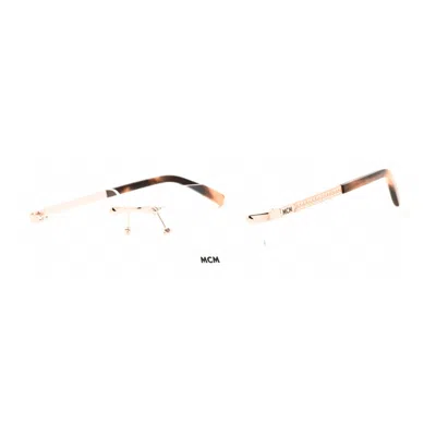 Mcm Mw5018-h028 Rectangle Rimless Eyeglasses In Transparent