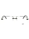 Mcm Pilot-frame Glasses In Shiny Light Ruthenium / Clear Demo Lens
