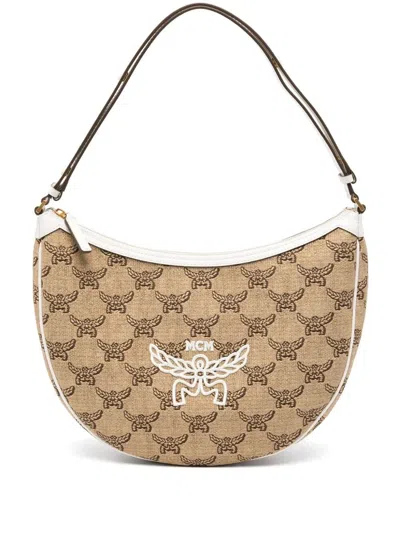 MCM HIMMEL OTH HOBO MEDIUM BAG,MWHFSAC03 IN001 NATURAL