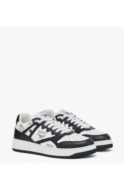 Mcm Neo Terrain Lo Sneakers In Black & White