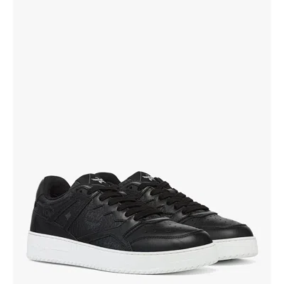 Mcm Neo Terrain Lo Sneakers In Visetos In Black
