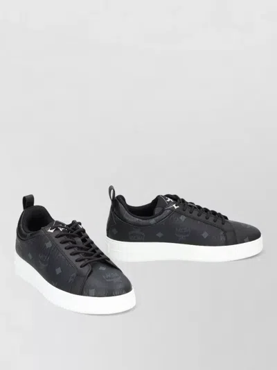 Mcm Neo Terrain Low Top Sneakers Visetos In Black