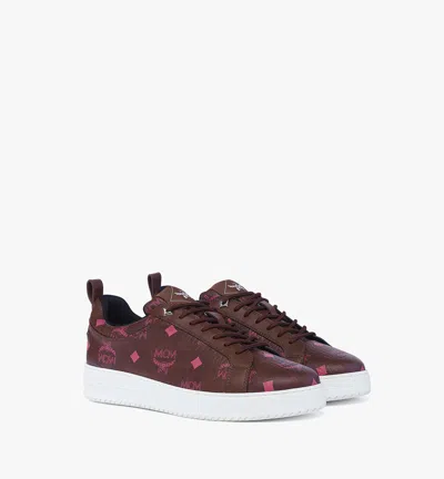 Mcm Neo Terrain Sneakers In Visetos In Brown