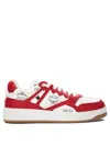 Mcm Neo Terrain Lo Sneakers In Visetos In Red