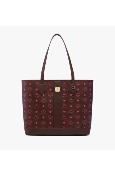 Mcm New Liz Visetos Tote Bag In Brown