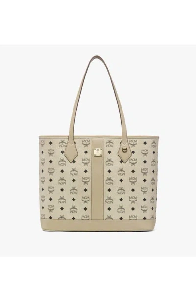 Mcm New Medium Liz Shopper In Brown
