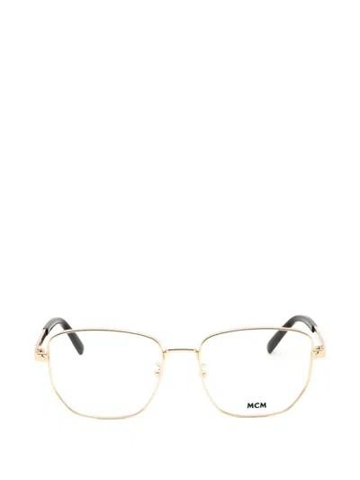 Mcm Nose-pads Glasses In Gold