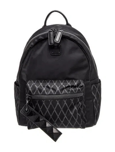 Pre-owned Mcm Nylon Backpack In Black