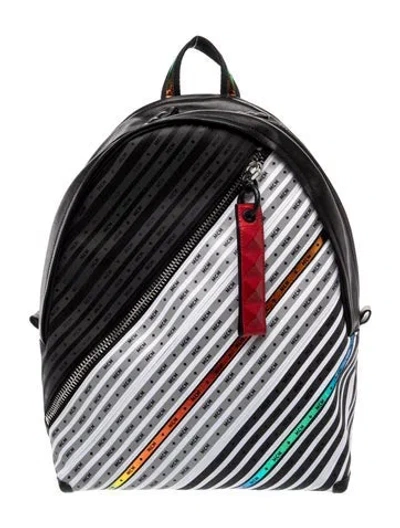Pre-owned Mcm Nylon Backpack In Multi