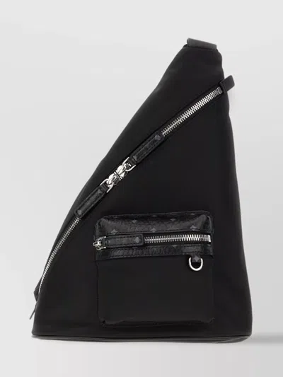 Mcm Nylon Belt Bag With Adjustable Strap