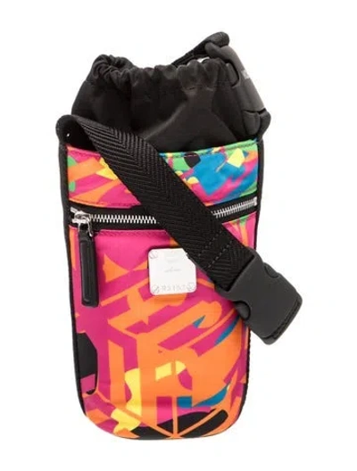 Pre-owned Mcm Nylon Bucket Bag W/ Tags In Black