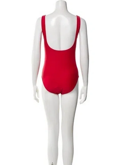Pre-owned Mcm One-piece In Red