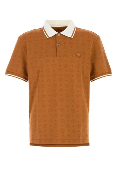 Mcm Orange Piquet Polo Shirt