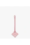 Mcm Ottomar Airtag Luggage Charm In Silver Pink