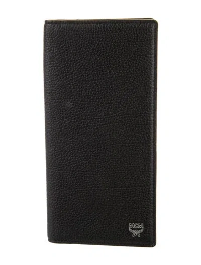 Pre-owned Mcm Ottomar Leather Bifold Wallet In Black